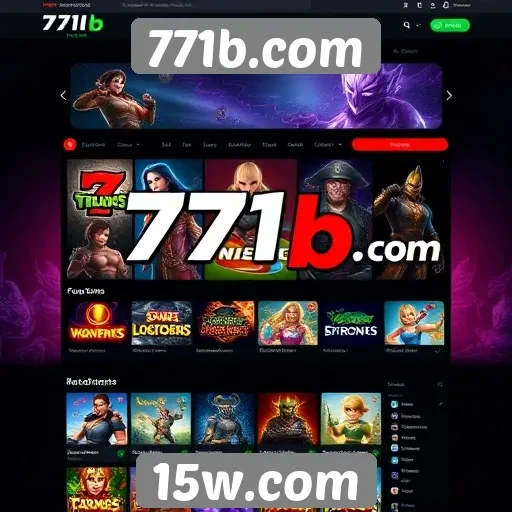 Análise da interface do site 771b.com